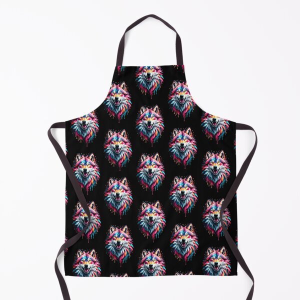 Item preview, colorful wolf designed and sold by SketchysDESIGNS.