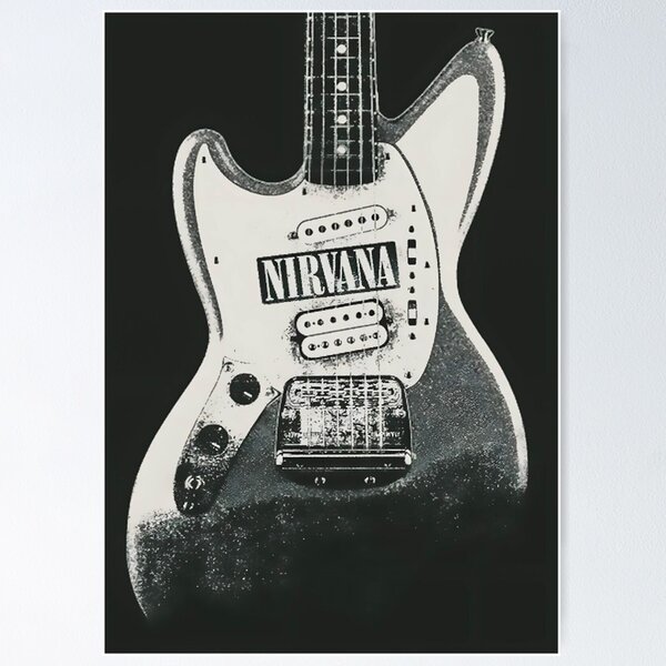 Nirvana 'Black x White' Poster – Posters Plug