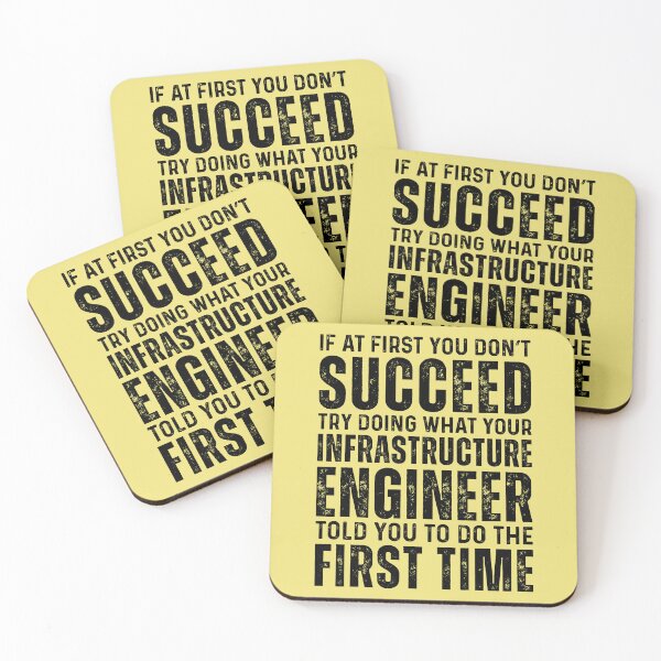 Item preview, Funny Infrastructure Engineer - If At First You Dont Succeed designed and sold by kamrankhan.