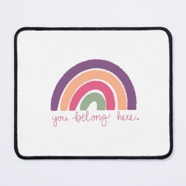 Item preview, you belong here rainbow sticker designed and sold by lexymarie331.