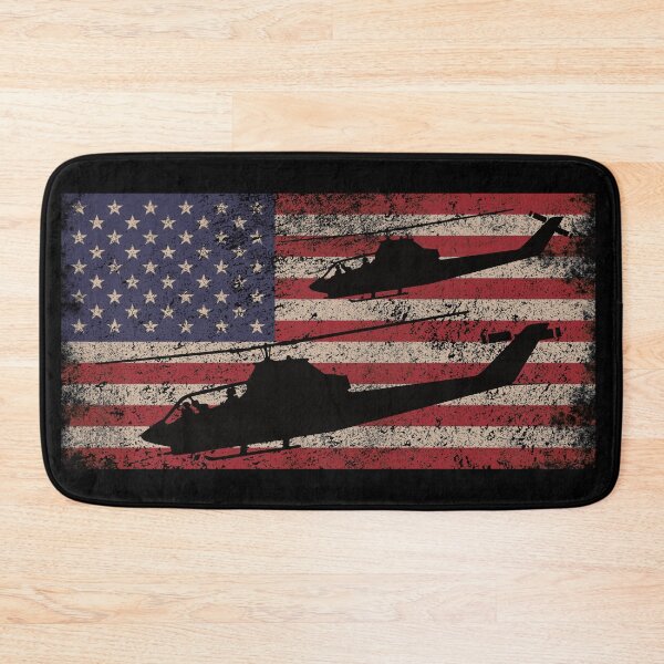 Item preview, AH-1 Cobra Attack Helicopter Pilots USA Flag Gift designed and sold by MilitaryMart.