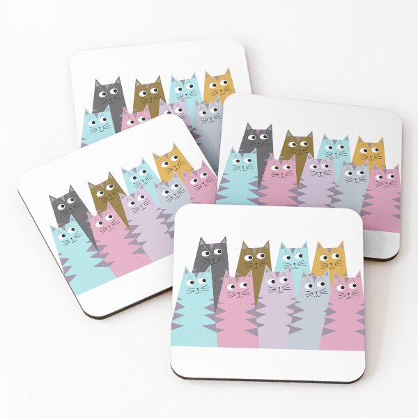 Item preview, Tabby Cats in Colors designed and sold by sassandsun.