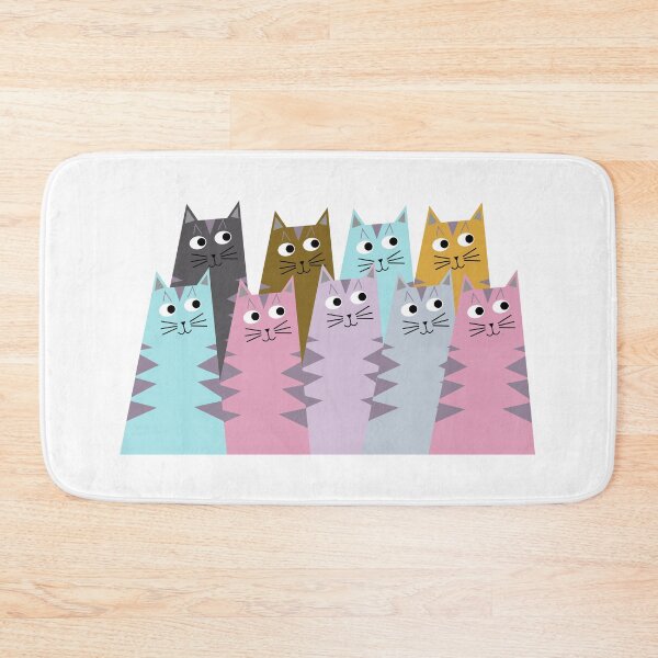 Item preview, Tabby Cats in Colors designed and sold by sassandsun.