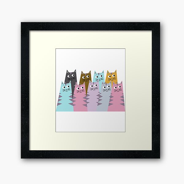 Item preview, Tabby Cats in Colors designed and sold by sassandsun.
