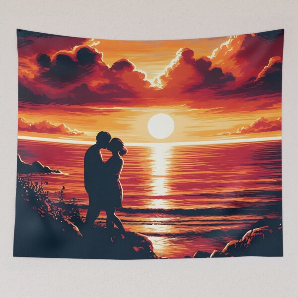 Item preview, Sunset Romance Kiss by the Ocean designed and sold by ElLocoMus.
