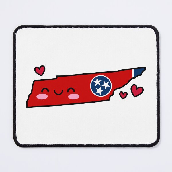 Item preview, Tennessee State Flag Map Smile with Love designed and sold by pixelsparkzone.