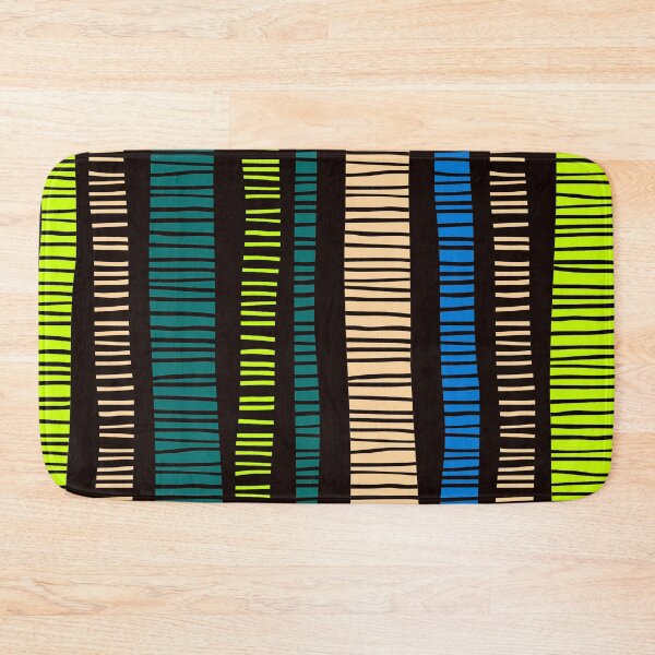 Item preview, Mid-Century Modern Abstract Tropical Striped Pattern designed and sold by DEC02.