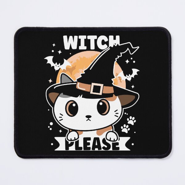 Item preview, Witch Please | Cute and Funny Witch Cat on A Spooky Night - Black designed and sold by PearlMoonGrapes.