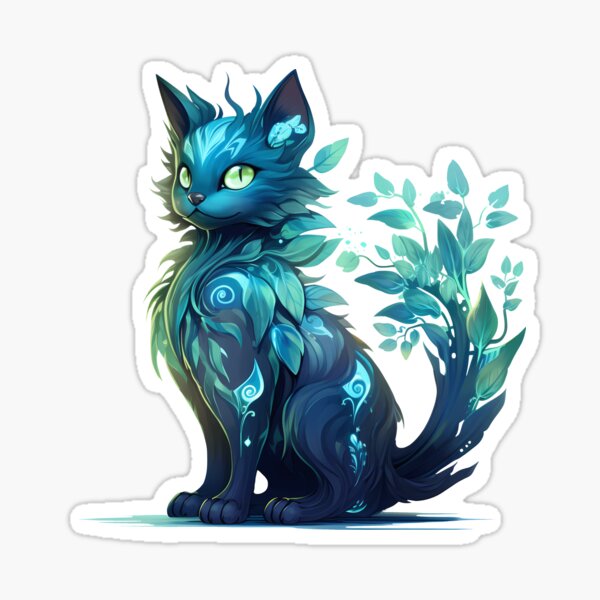 Artikel-Vorschau von Fantasy-Pflanzenkatzen-Hybride, designt und verkauft von SchorlCraft.