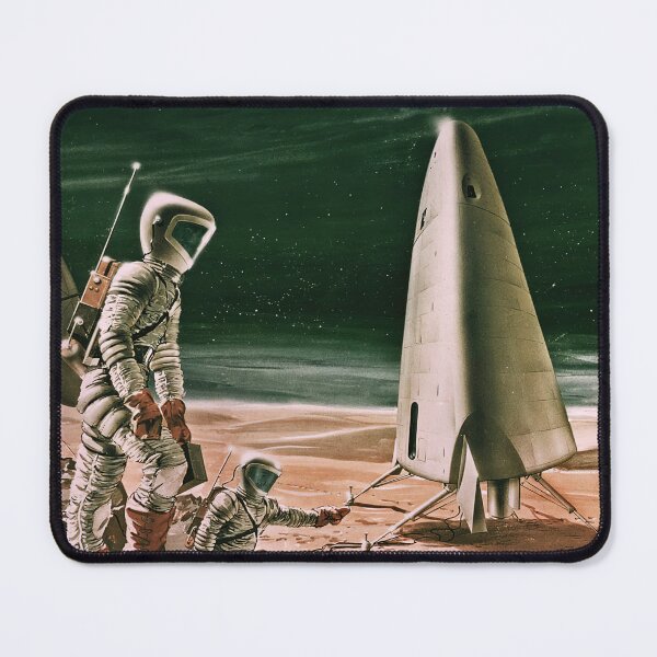 Item preview, Mars Excursion Module MEM 1964 Vintage Future Space Travel Conceptual Art designed and sold by Maljonic.