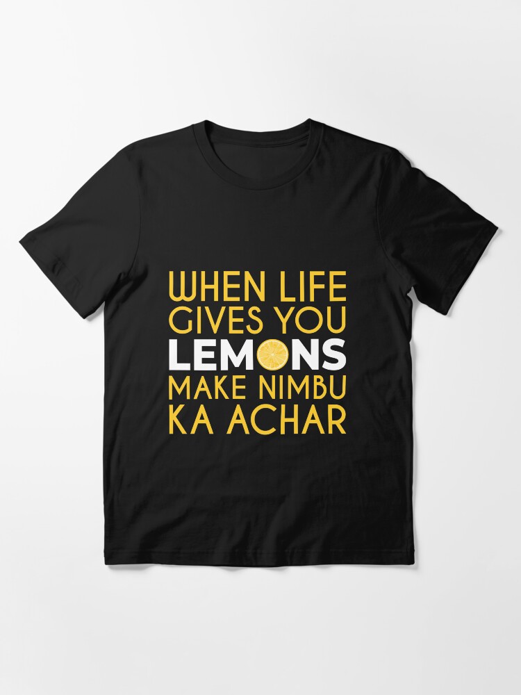 "Funny Desi Shirts & Gifts Nimbu Ka Achar" Tshirt for Sale by SQWEAR