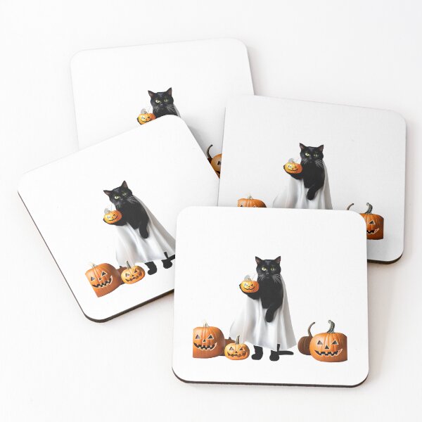 Item preview, SCARY HALLOWEEN black cat designed and sold by Ilyanaboutique.