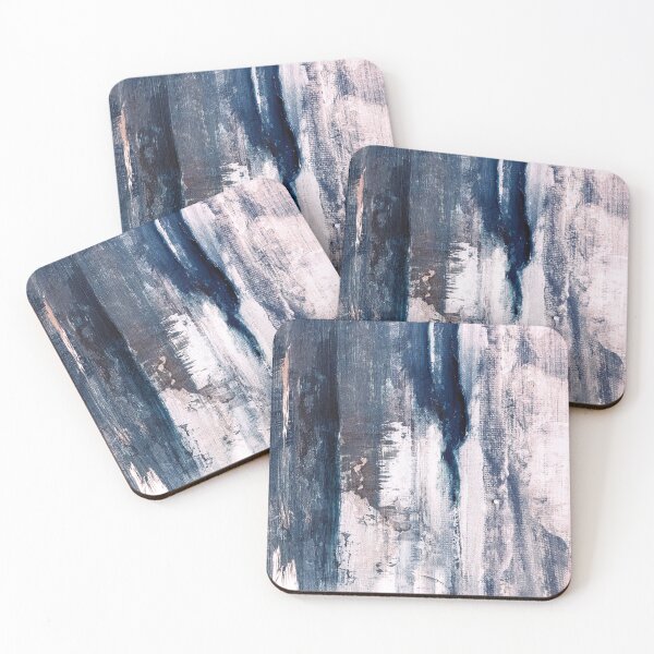 Item preview, Blue-Gray And White Vintage Wood Abstract Art  designed and sold by DEC02.