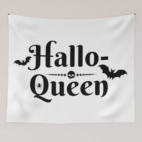 Item preview, Hallo-Queen | Spooky Seasonal Bat, Skull, and Spider Halloween designed and sold by KinkShoppe.