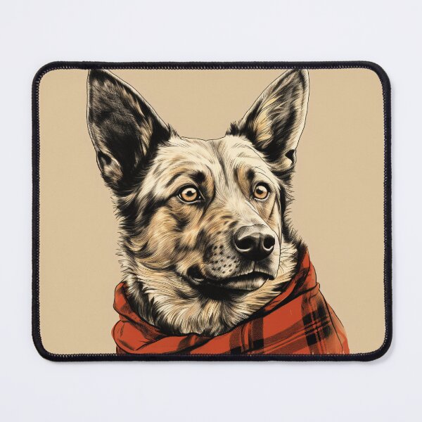 Item preview, Australian Cattle Christmas Plaid Watercolor designed and sold by rafaeltto.