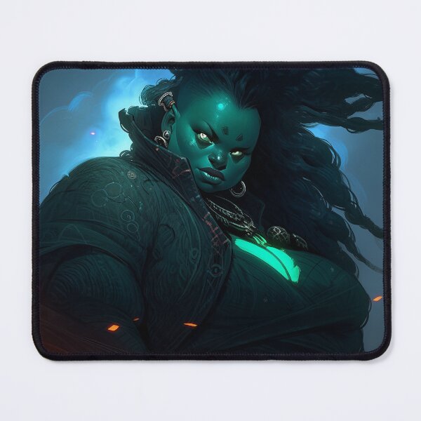 Item preview, Beautiful Glowing Blue Fat Anime Girl designed and sold by bubblegoth.