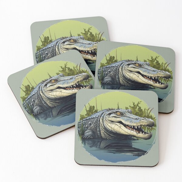 Item preview, American alligator sticker designed and sold by Skeezips.