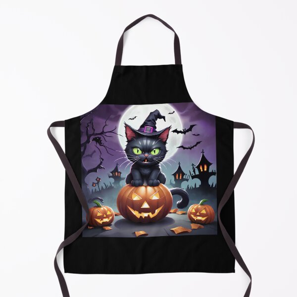 Item preview, Black Halloween Cat Sitting On Pumpkin designed and sold by KoliBabb.