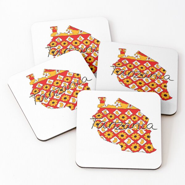Item preview, Tanzania Kanga Map designed and sold by ZDAArt.