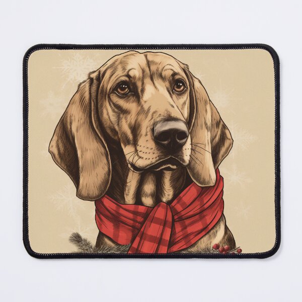 Item preview, Bavarian Mountain Scent Hound Christmas Plaid Watercolor designed and sold by rafaeltto.