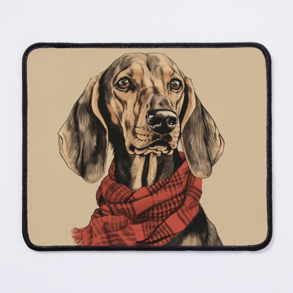 Item preview, Bavarian Mountain Scent Hound Christmas Plaid Watercolor designed and sold by rafaeltto.