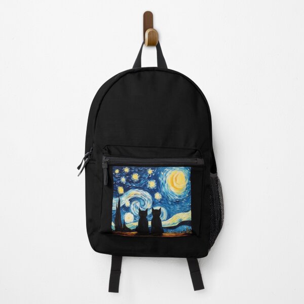 Item preview, Van gogh Inspired Starry Night Cat Painting designed and sold by Vangoholic.