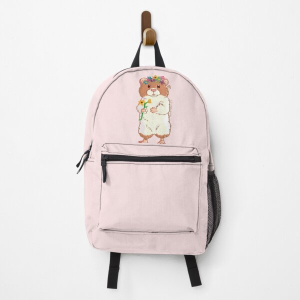 Item preview, Happy hamster with flowers designed and sold by gisselldrawn.