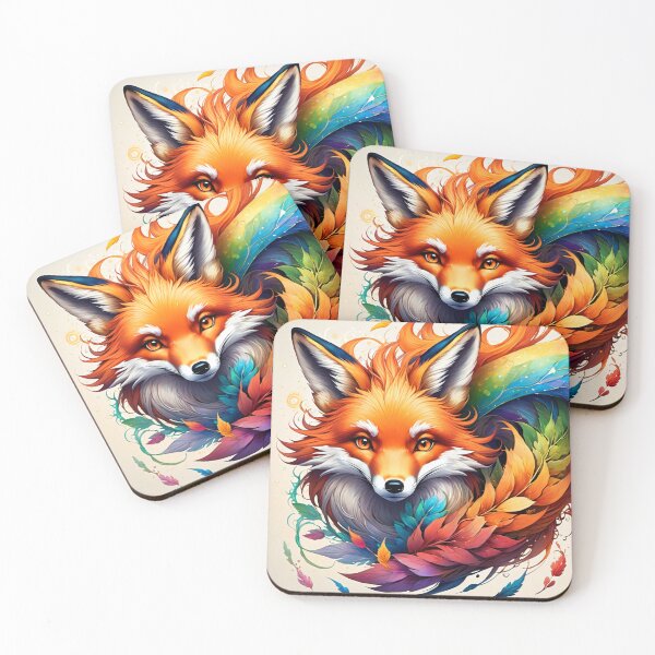 Item preview, AI Rainbow Fox designed and sold by Ryzan35.