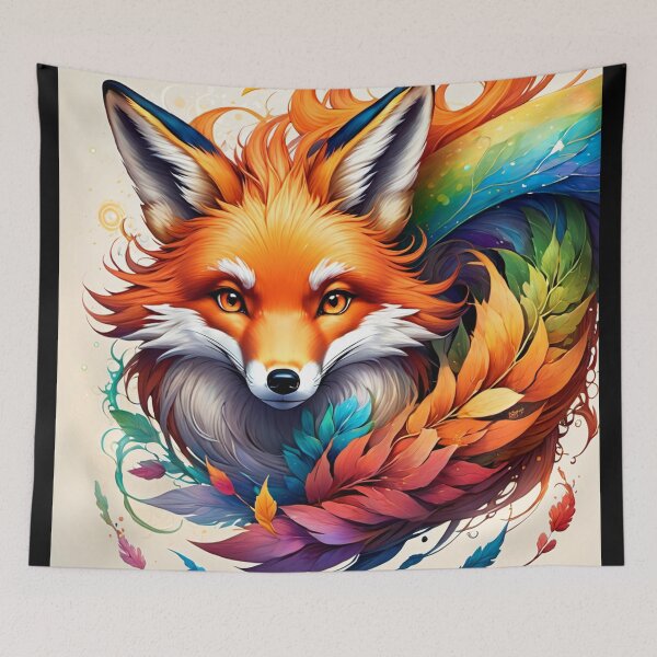 Item preview, AI Rainbow Fox designed and sold by Ryzan35.