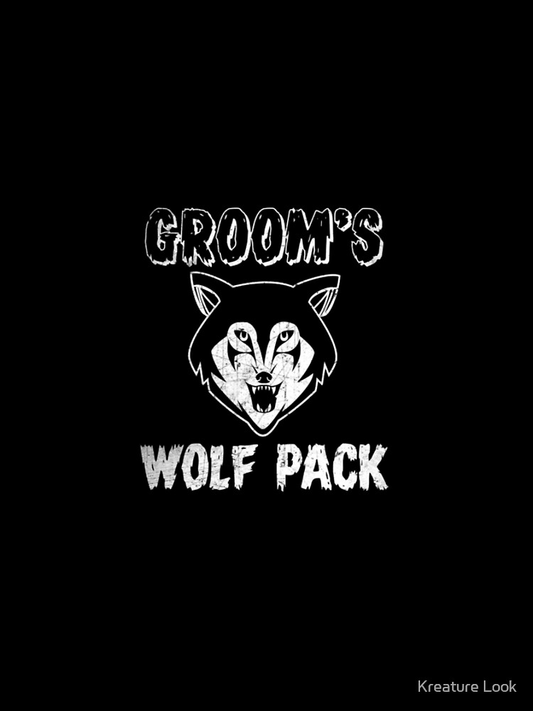 Grooms Wolf Pack Bachelor Party Shirts Groomsmen Ts Drinking Shirt Bachelor Party
