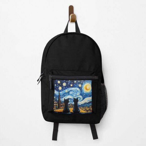 Item preview, Van gogh Inspired Starry Night Cat Painting designed and sold by Vangoholic.