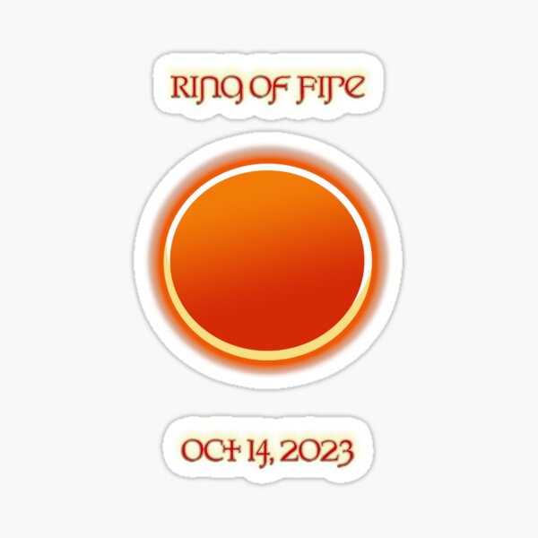 Item preview, Ring of fire solar eclipse oct 14 2023 designed and sold by Stephanie  Skeem.