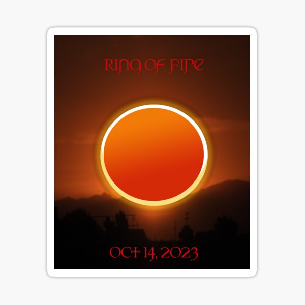 Item preview, Solar eclipse ring of fire oct 14, 2023 designed and sold by Stephanie  Skeem.