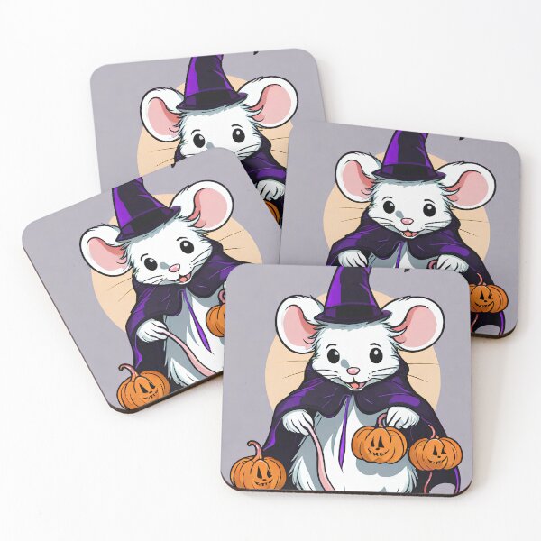 Item preview, Ratón mago blanco de Halloween designed and sold by KoliBabb.