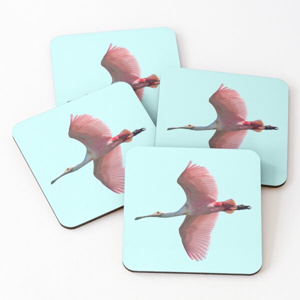 Item preview, Roseate Spoonbill in Flight designed and sold by Futurebeachbum.