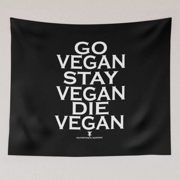 Item preview, Go Vegan, Stay Vegan, Die Vegan designed and sold by OutspokenAgenda.