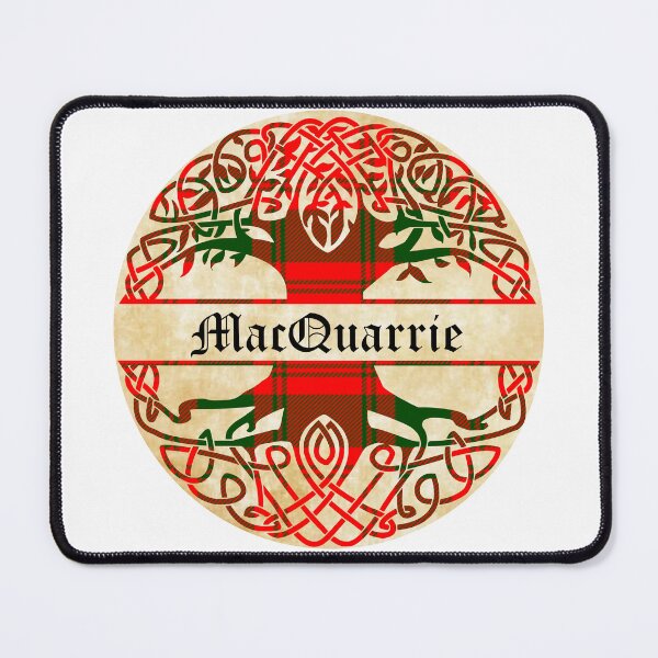 Item preview, MacQuarrie Tree of Life Clan Scottish Surname tartan designed and sold by BagTown Clans.