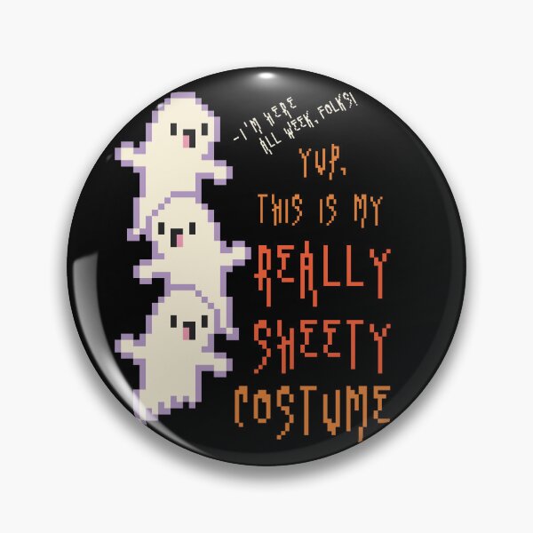 Item preview, Ghost in Sheety Costume - Boo Sheet Pixel Art designed and sold by HeatherUnderground.