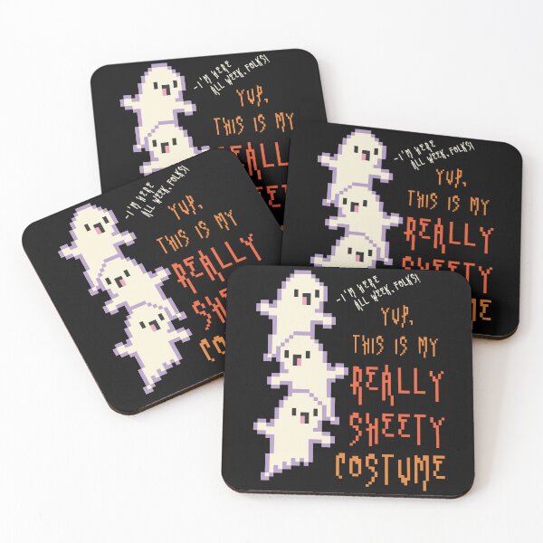 Item preview, Ghost in Sheety Costume - Boo Sheet Pixel Art designed and sold by HeatherUnderground.