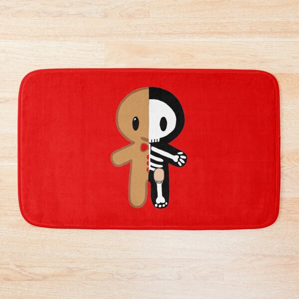 Item preview, Gingerbread Man Skeleton with Ostomy Bag (Red) designed and sold by CaitlynConnor.