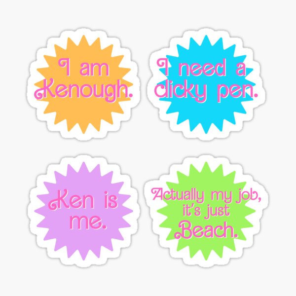 Item preview, I am Kenough | Sticker Pack designed and sold by BlueAbove.