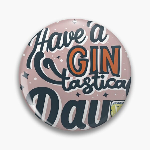 Item preview, Whimsical Gin-Tastical Day Typography designed and sold by ZedOhEe.
