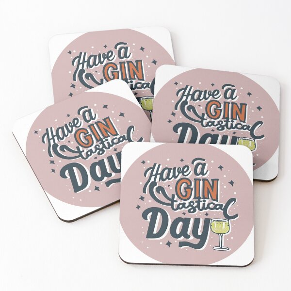 Item preview, Whimsical Gin-Tastical Day Typography designed and sold by ZedOhEe.