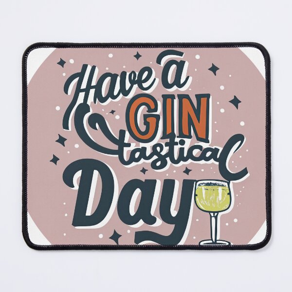 Item preview, Whimsical Gin-Tastical Day Typography designed and sold by ZedOhEe.