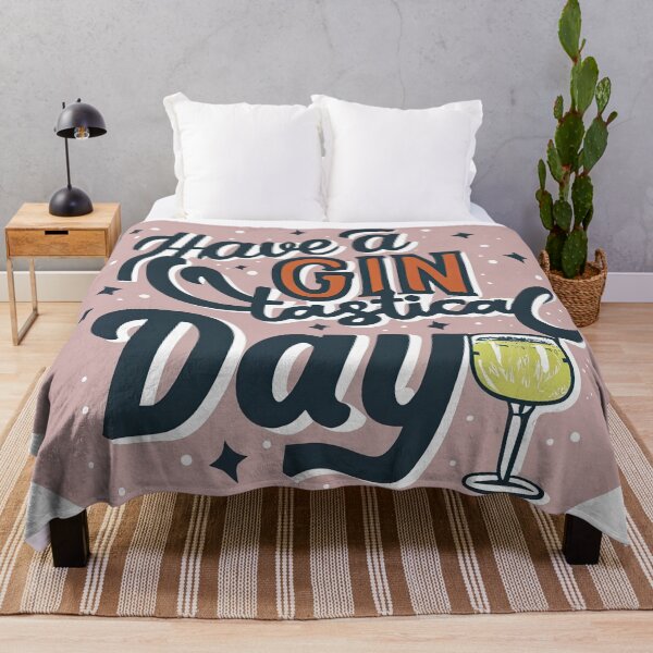 Item preview, Whimsical Gin-Tastical Day Typography designed and sold by ZedOhEe.