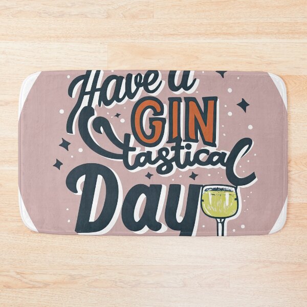 Item preview, Whimsical Gin-Tastical Day Typography designed and sold by ZedOhEe.