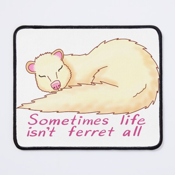 Item preview, A sleeping ferret designed and sold by ellieblues.
