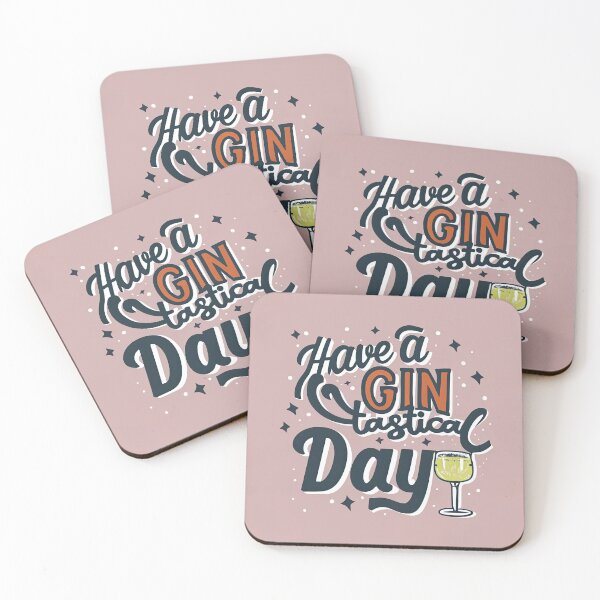 Item preview, Whimsical Gin-Tastical Day Typography designed and sold by ZedOhEe.