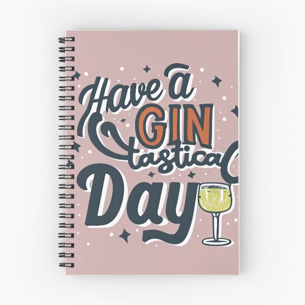 Item preview, Whimsical Gin-Tastical Day Typography designed and sold by ZedOhEe.