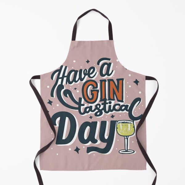 Item preview, Whimsical Gin-Tastical Day Typography designed and sold by ZedOhEe.